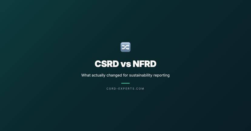CSRD vs NFRD: What Actually Changed for Sustainability Reporting