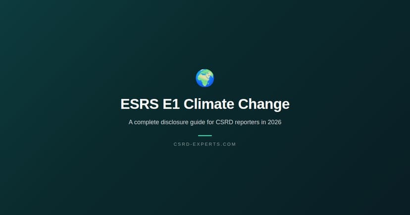 ESRS E1 Climate Change: A Complete Disclosure Guide for CSRD Reporters in 2026